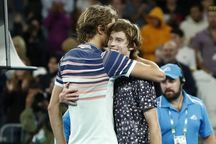 Alexander Zverev & Andrey Rublev, Open d'Australie, 2020