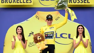 Mike Teunissen premier maillot jaune du Tour