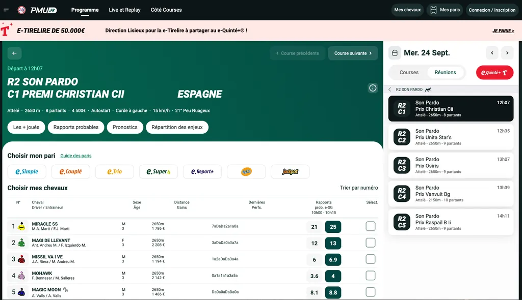 PMU turf est le site de pronos hippiques le plus ancien de France