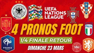 Pronostic Ligue des Nations (vidéo) : France-Croatie, Allemagne-Italie… Remportez 367€ avec notre combiné sur les quarts de finale retour