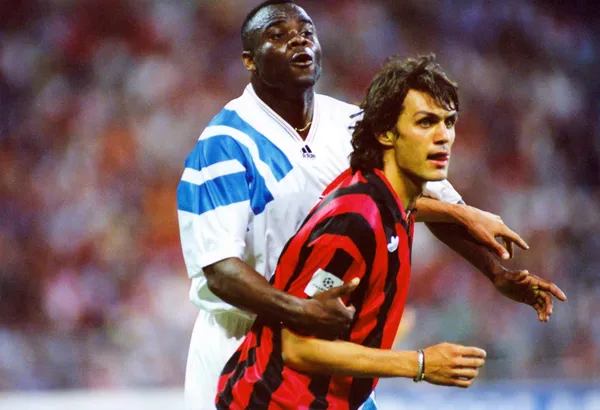 Basile Boli a offert à l'Olympique de Marseille et au football français la première Ligue des Champions de son histoire (iconsport)