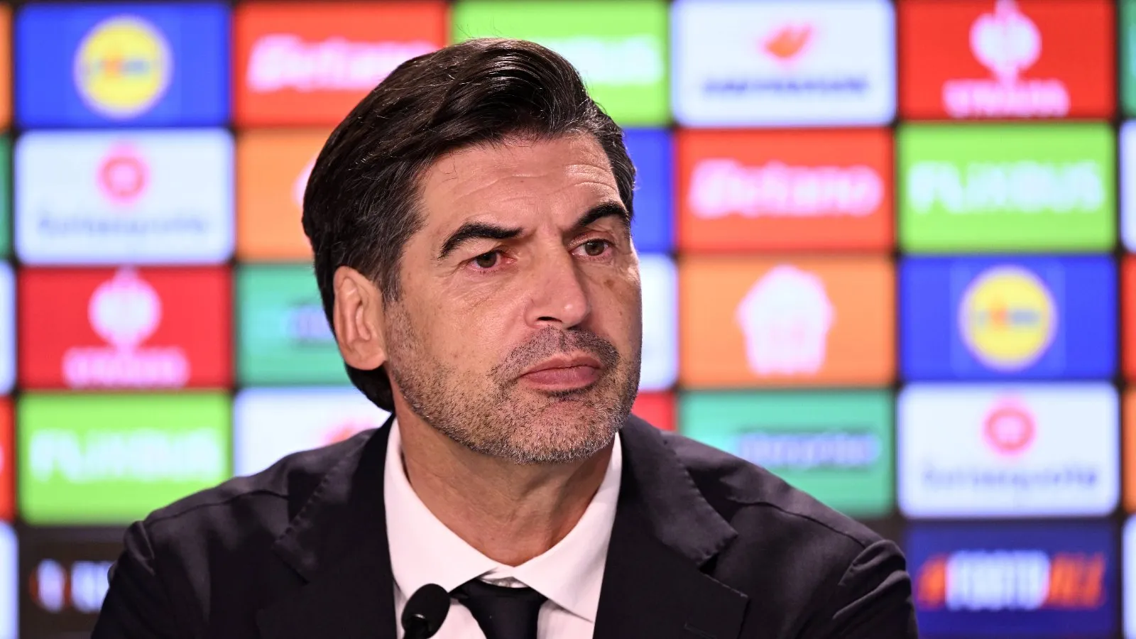 Paulo Fonseca en conférence de presse à Sinsheim avant Hoffenheim-OL, 22 octobre 2026