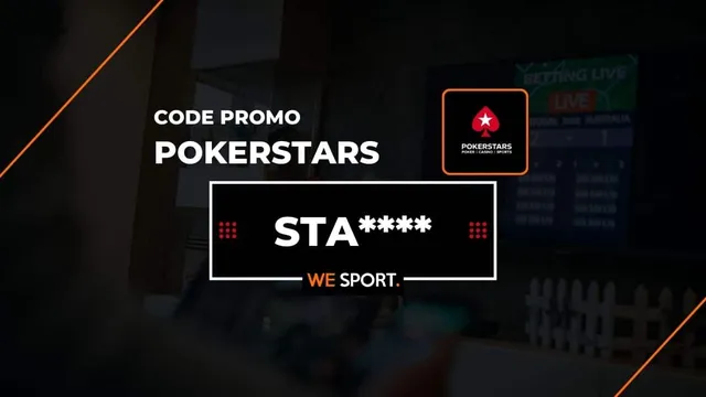 Code promo PokerStars : 100€ offerts en freebet sur le 1er pari sportif – Avril 2026