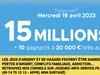 Loto du mercredi 19 avril 2023 : heure du tirage, gains et pronostic
