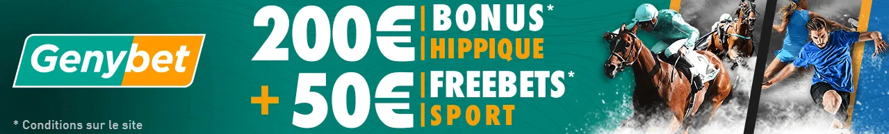 Genybet Turf bonus de bienvenue