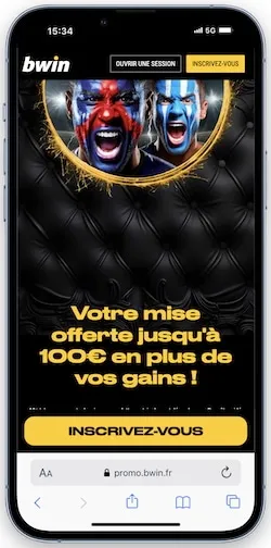 Ouvrez un compte avec le code promo Bwin