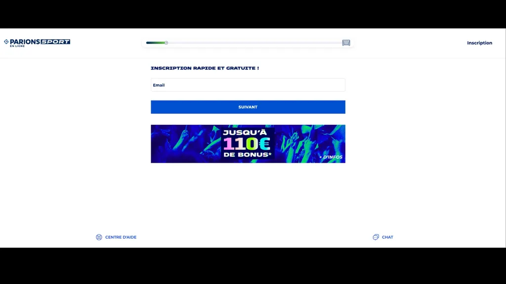 Créez un compte sur Parions Sport