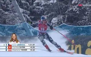 La surprise Ester Ledecka gagne la descente de Lake Louise
