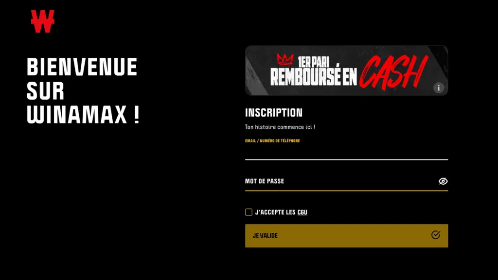 Faites votre inscription sur Winamax dès maintenant