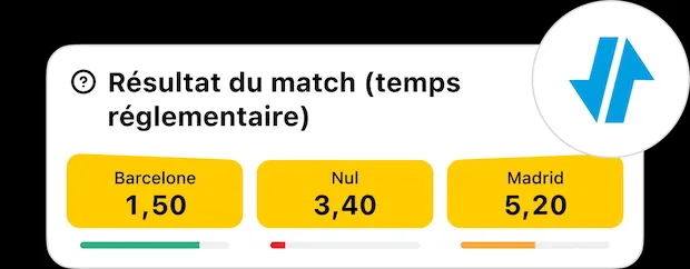 Repérez le logo Cash Out sur les paris Betclic éligibles