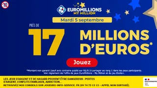 Euromillions du mardi 05 septembre 2023 : heure du tirage, gains et pronostic