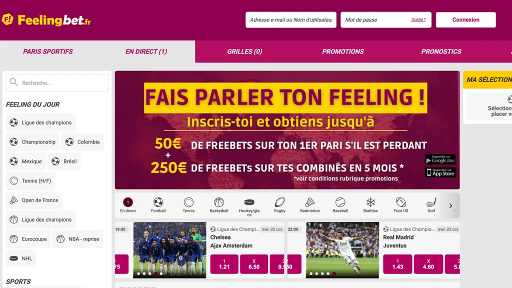 Feeling Bet offre l'un des plus gris bonus paris sportifs en France