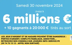 Loto du Samedi 30 novembre 2024 : heure du tirage, gains et pronostic