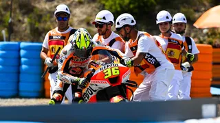 A Jerez, Joan Mir a – beaucoup – trop goûté aux graviers