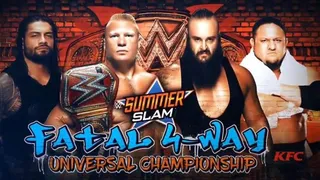 SummerSlam Moments – 2017 : Brock Lesnar vs Samoa Joe vs Roman Reigns vs Braun Strowman