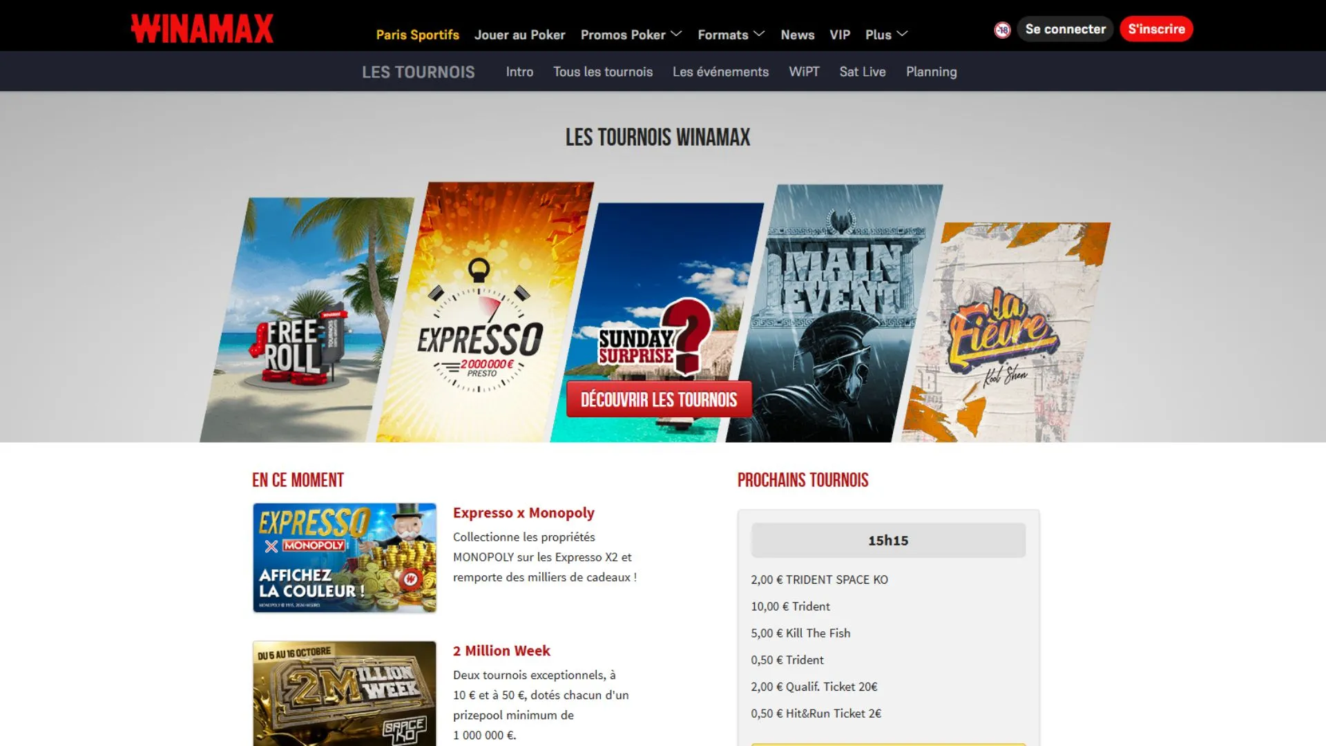 Tournois Poker Winamax