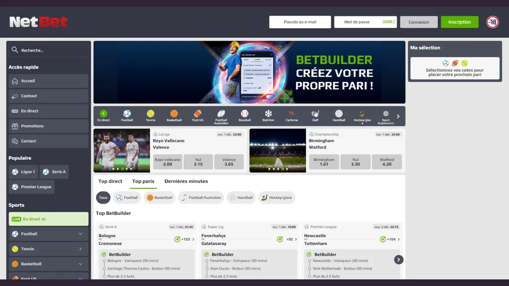 Faites vos paris Coupe du monde sur mesure avec le BetBuilder de NetBet