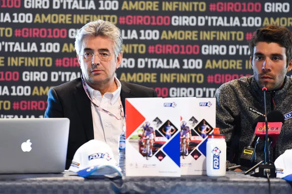 Marc Madiot et Thibaut Pinot, donc c'est actuellement le dernier Giro (iconsport)