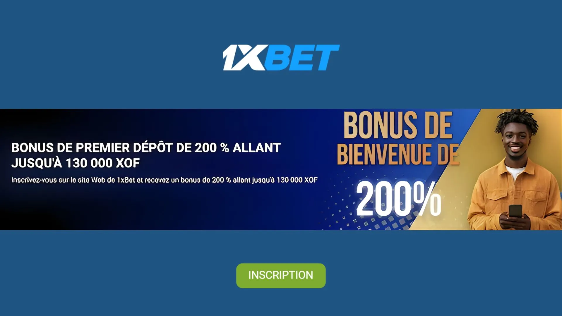 Bonus de bienvenue sport 1xBet