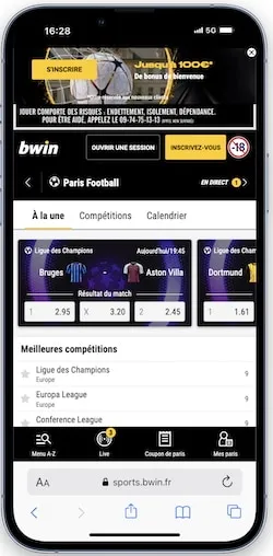 Misez sur les meilleurs matchs avec le code promo Bwin