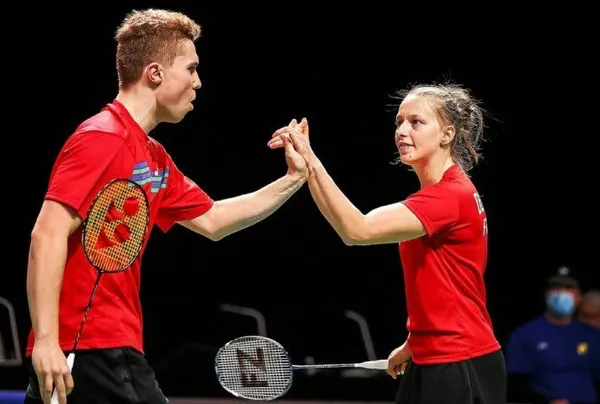 Notre paire française Delphine Delrue / Thom Gicquel s'apprête à disputer sa première finale de Super 1000 à l'Open de Chine de Badminton (iconsport)