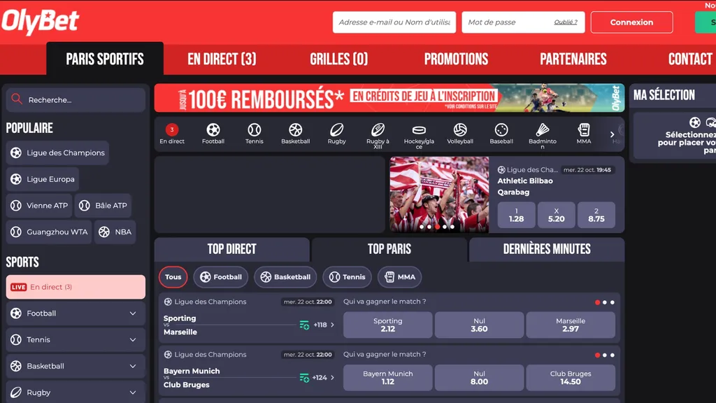 OlyBet fait partie des meilleurs nouveaux venus sur la scène du pari sportif en France