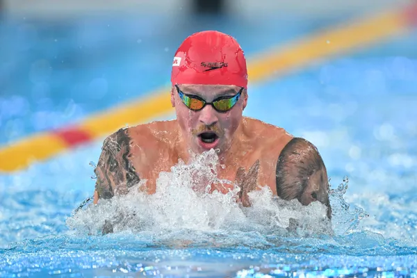 Adam Peaty (UK), roi de la brasse, ici à Doha - Source : Icon Sport