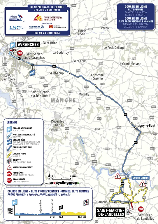programme championnats de france de cyclisme 2024