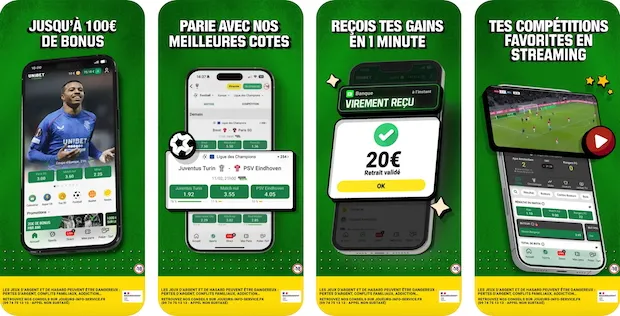 Unibet mobile paris sportifs et poker