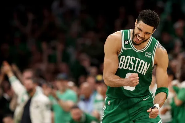 Jayson Tatum avec les Celtics ((The New  York Times)