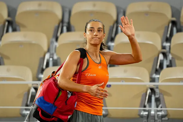 Caroline Garcia après son élimination au deuxième tour de Roland Garros