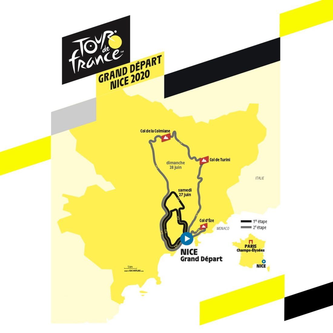 Etape 9 Du Tour De France 2022 Le tracé des deux premières étapes du Tour de France 2020 révélé