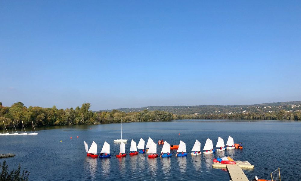 Optimist, laser, stand up paddel : toutes les sembarcations sont les bienvenues à l'île de loisirs du Val de Seine