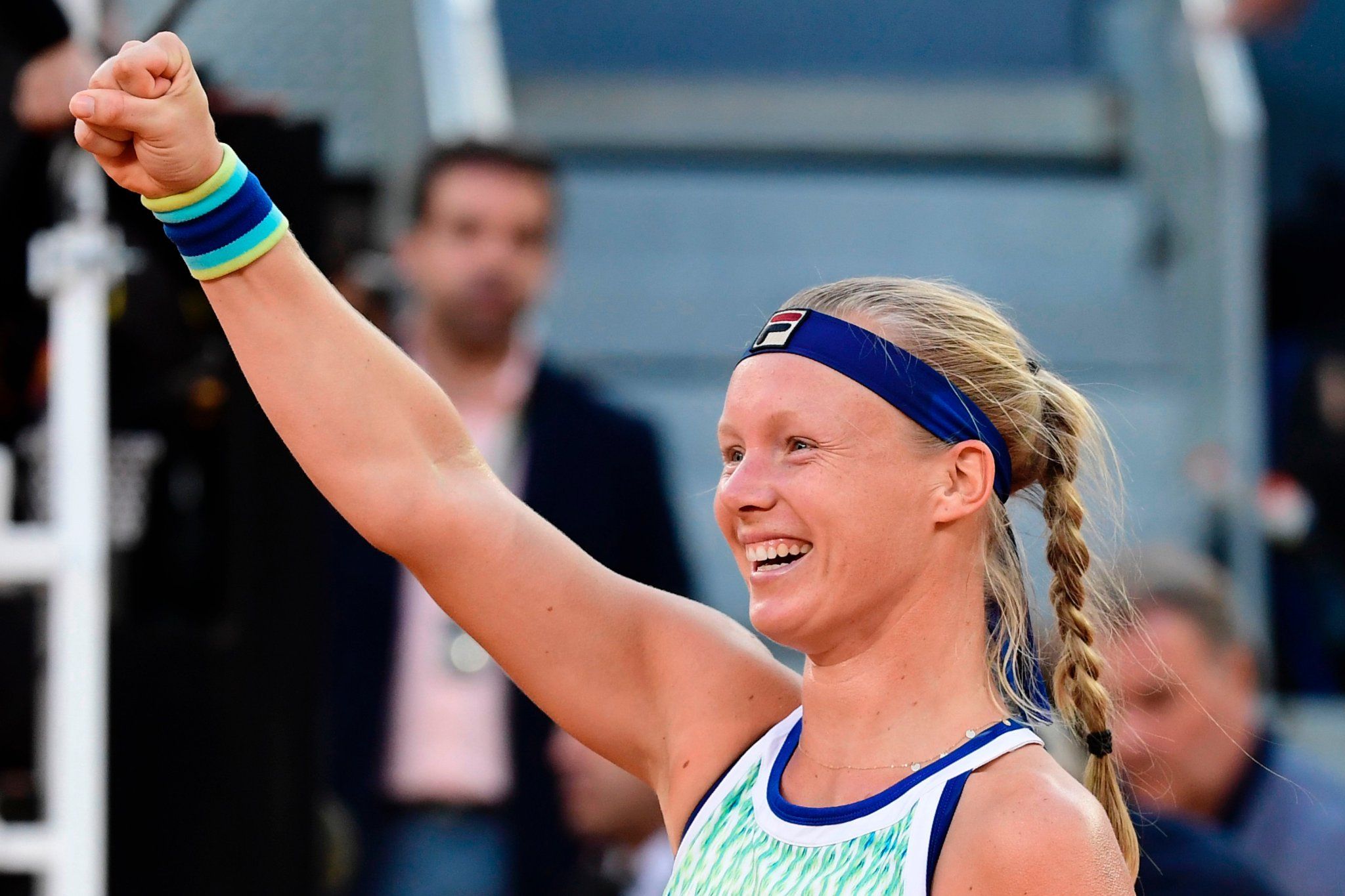 Kiki Bertens après sa victoire en finale face à Simona Halep, Madrid 2019