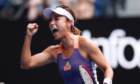 Qiang Wang, Open d'Australie, 2020 (Twitter WTA)