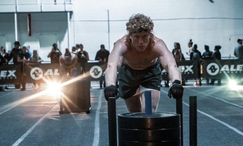 Hunter McIntyre lors d'une épreuve de Hyrox