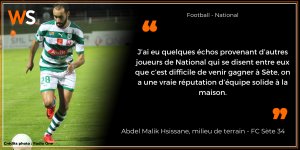 Interview de Malik Hsissane, joueur du FC Sète 34
