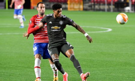 Manchester united affronte Grenade lors du quart de finale retour de Ligue Europa