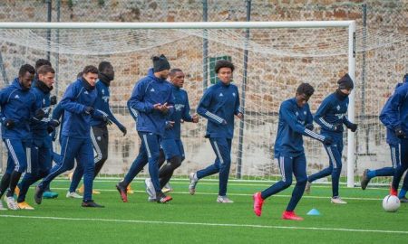 L'équipe du Puy Foot 43 se prépare pour son huitièmes de finale contre Rumilly Vallières