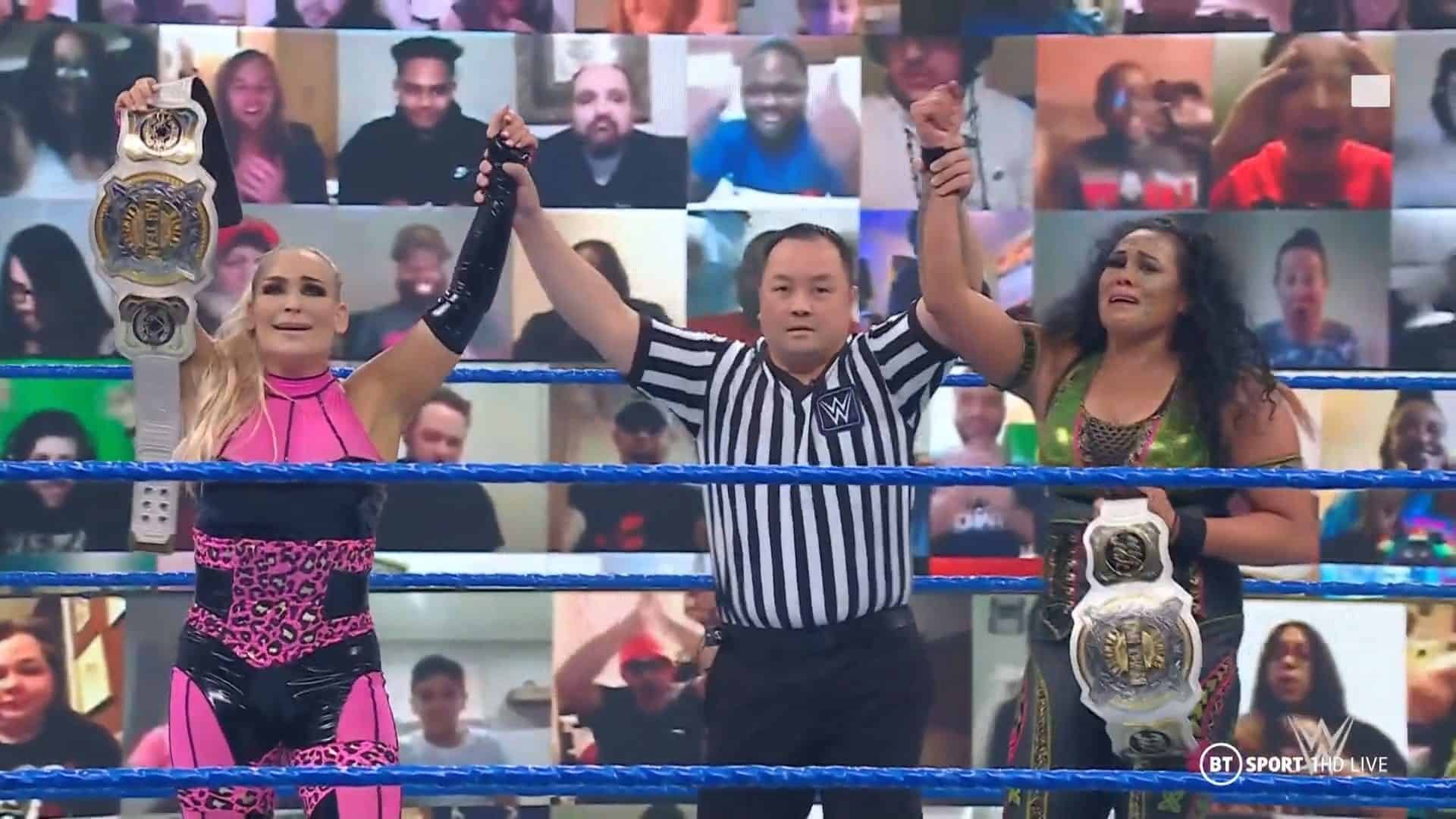 Natalya et Tamina tag team champion