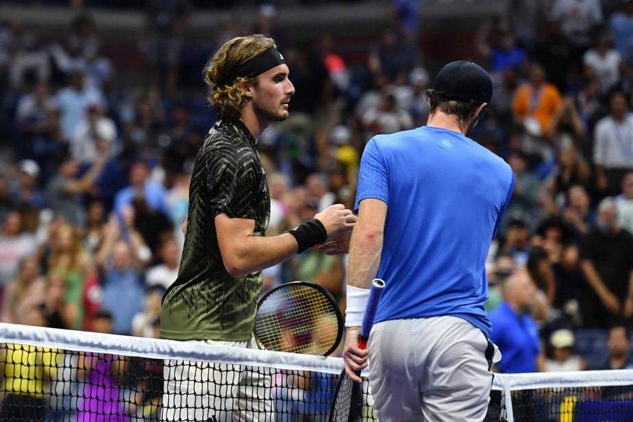 Stefanos Tsitsipas Andy Murray US Open 2021