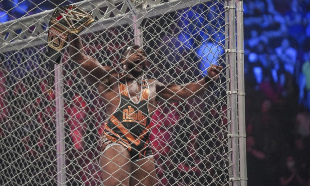 Big E Lashley steel Cage Raw