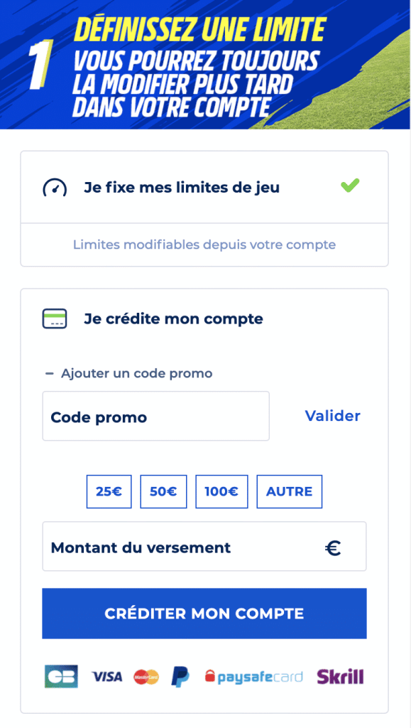 Inscription application Parions Sport en Ligne