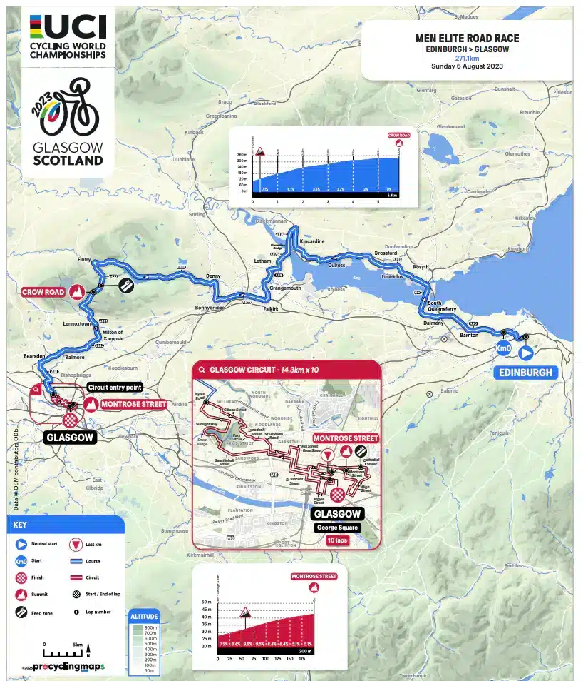 Championnat du Monde cyclisme 2023 TV, Programme, Parcours et Favoris