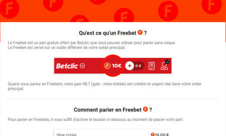 Freebet Betclic