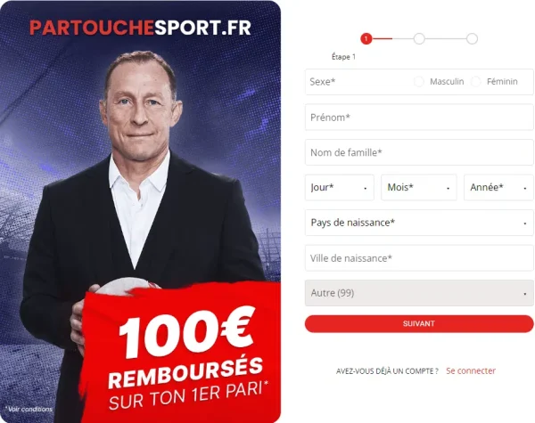 Inscription Partouche sport