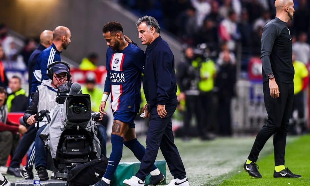 Christophe Galtier et Neymar lors d'un match du PSG (iconsport)
