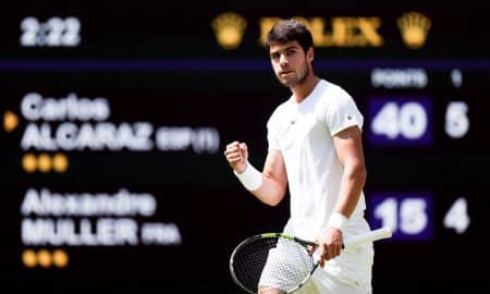 Carlos Alcaraz sera la tête d'affiche du programme de ce samedi 8 juillet 2023 à Wimbledon (iconsport)