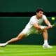 Carlos Alcaraz, numéro 1 mondial, affronte le Chilien Nicolas Jarry au troisième tour de Wimbledon ce samedi 8 juillet 2023 (iconsport)