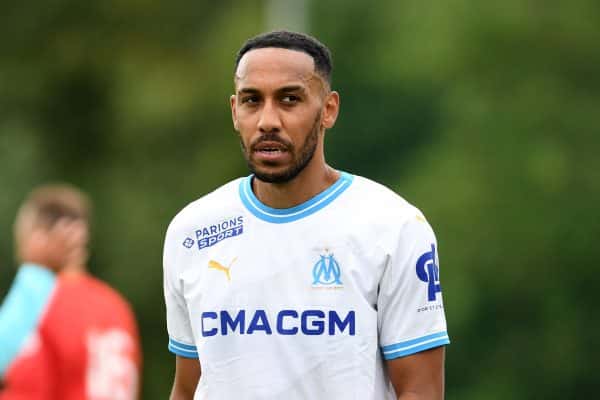 Pierre-Emerick Aubameyang et l'OM pourraient affronter les Portugais de Bragz au troisième tour préliminaire de la Ligue des Champions (iconsport)